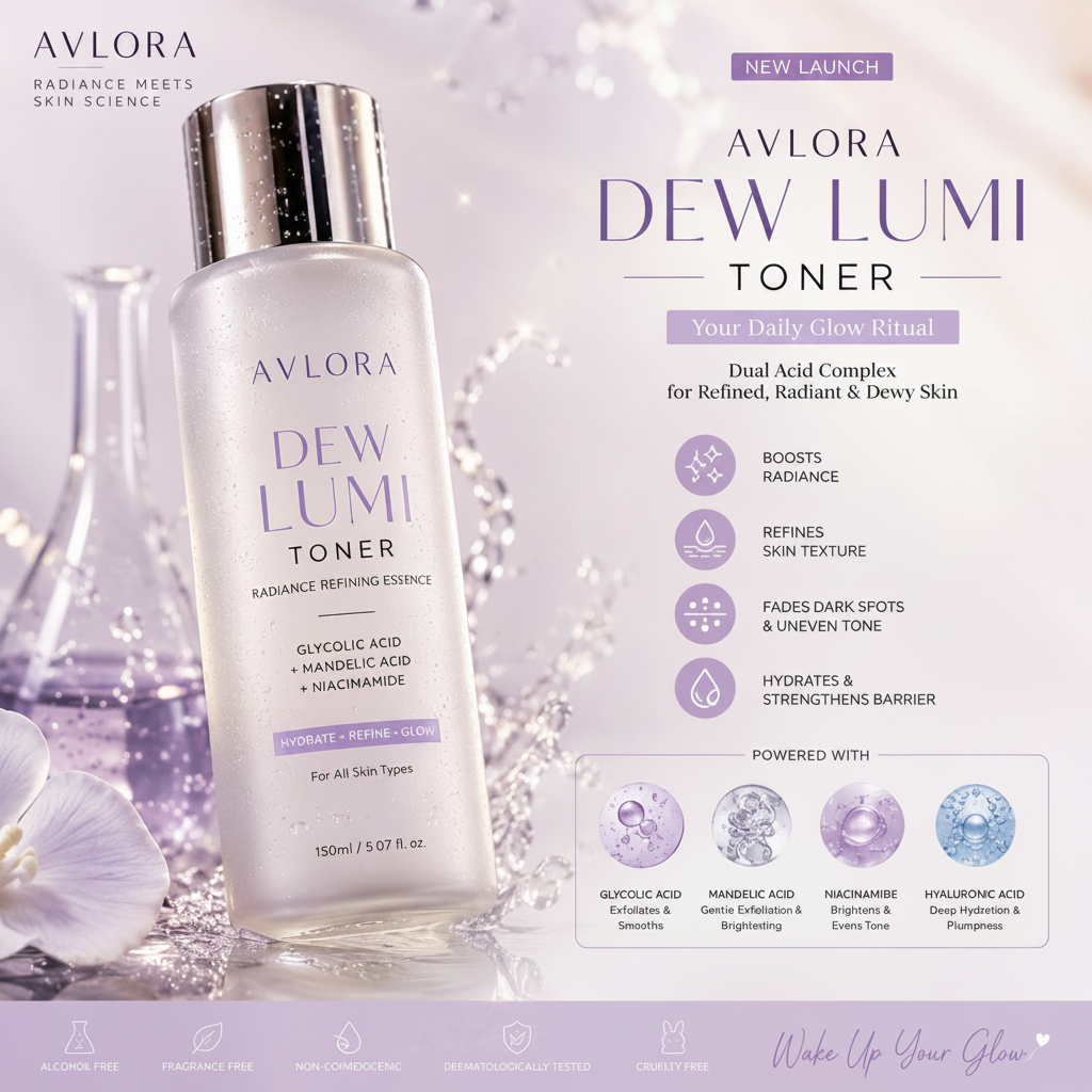 Avlora Dew Lumi Toner Square